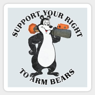 Support Your Right To Arm Bears Sticker